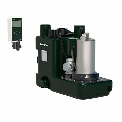 Unit pengangkat limbah pompa tunggal eksternal